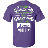 Best Gift For Grandpa - Some Grandpas Play Bingo Real Grandpas Drive Jeep [Back]