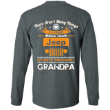 BEST GIFT FOR GRANDPA - BEING A JEEP GRANDPA LS T-SHIRT [BACK] | VARIOUS COLORS