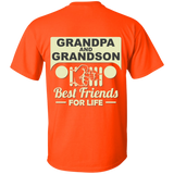 Best Gift For Grandpa and Grandson - Best Friends For Life Jeep T-Shirt [Back]