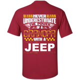 Best Gift For Grandpa - Never Underestimate The Power Of A Grandpa With A Jeep [Back]