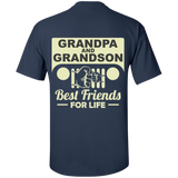 Best Gift For Grandpa and Grandson - Best Friends For Life Jeep T-Shirt [Back]