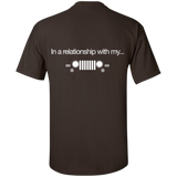 In a relationship with my...Jeep T-Shirt For Men [Back]