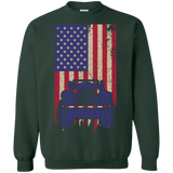 IG Jeep Under U.S Flag Sweatshirt 8 oz - Special Collecion | On sales | Various Colors [Front]