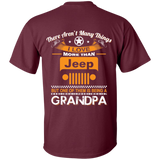 A/ Best Gift For Grandpa - Being A Jeep Grandpa T-Shirt [Back] | Various Colors