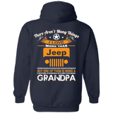 Best Gift For Grandpa - Being A Jeep Grandpa Hoodie [Back] | Various Colors