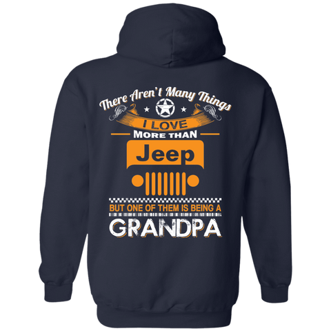 Best Gift For Grandpa - Being A Jeep Grandpa Hoodie [Back] | Various Colors