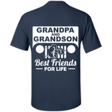 Best Gift For Grandpa and Grandson - Best Friends For Life Jeep T-Shirt [Back] - Special