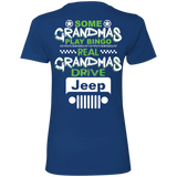 Best Gift For Grandma -  Jeep T-Shirt For Women [Back]