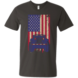 Jeep Under U.S Flag V-neck - Special Collecion | On sales | Various Colors [Front]