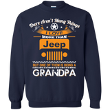 Best Gift For Grandpa - Being A Jeep Grandpa Sweatshirt 8 oz [Front] | Various Colors