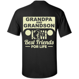 Best Gift For Grandpa and Grandson - Best Friends For Life Jeep T-Shirt [Back]