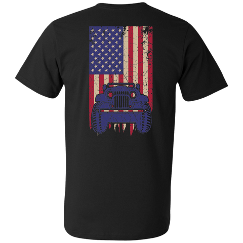 Jeep Under U.S Flag V-neck - Special Collecion | On sales | Various Colors [Back]